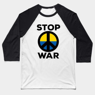 Stop War Flag of Ukraine Baseball T-Shirt